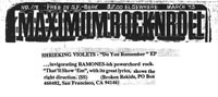 Press clipping from MaximumRockNRoll