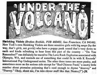 Press clipping from Under The Volcano